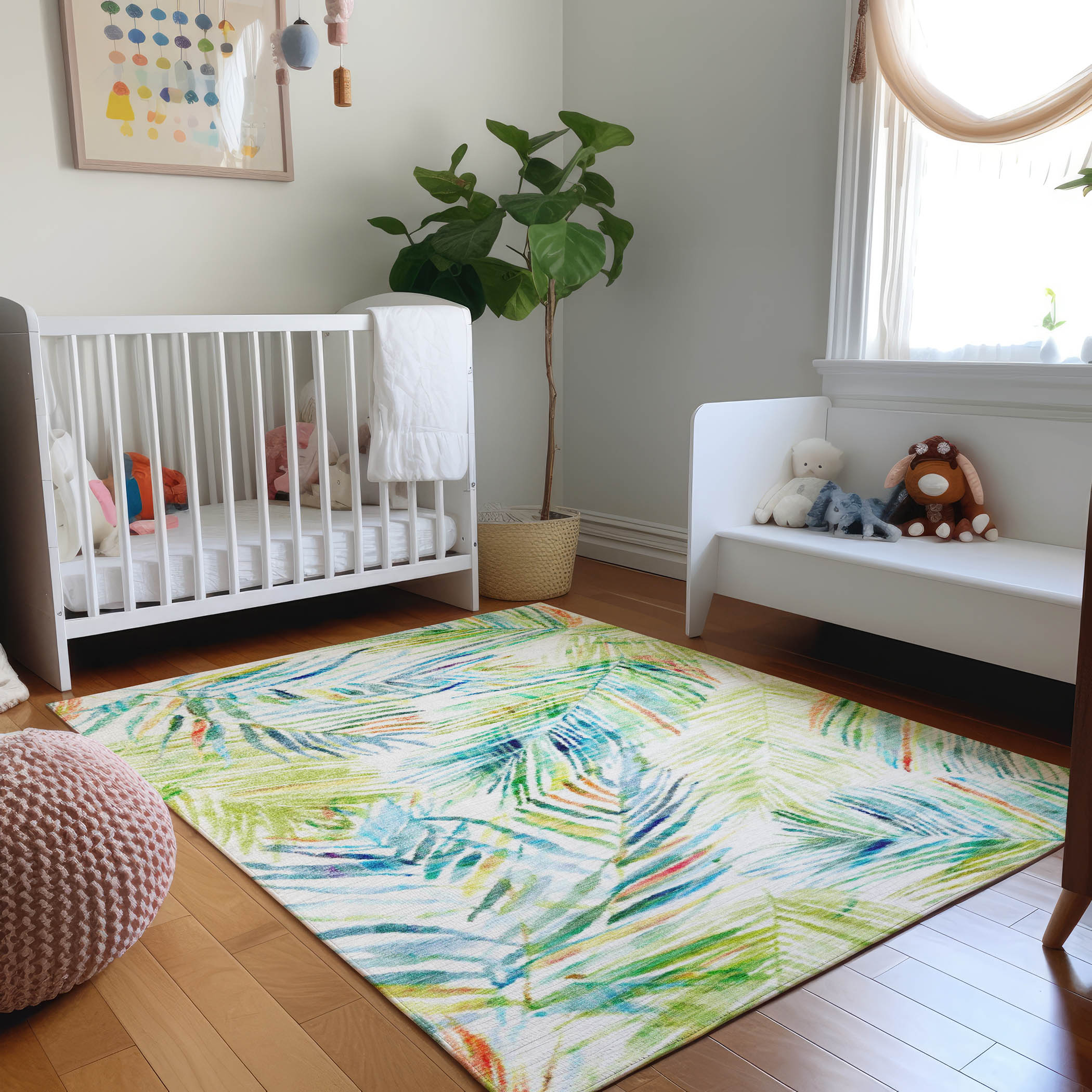 Addison Rugs AMF199MU3X5 Mayfield AMF199MU 3 x 5 (ft) Loomed Polyester Multi Rectangular Indoor Geometric Machine washable Area rug