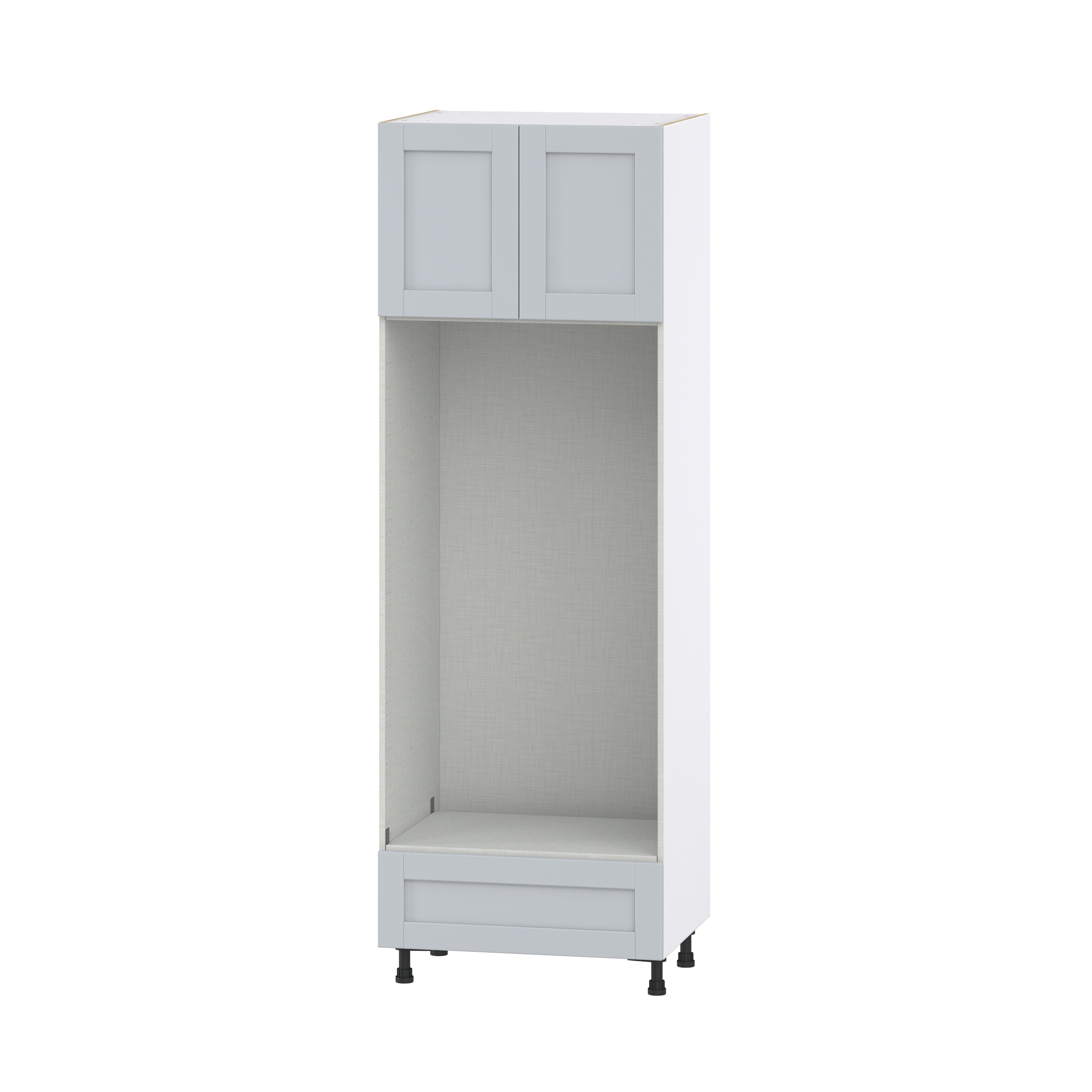 Hugo&Borg DSTDOA3089.5-CH Charlesberg 30-in W x 89.5-in H x 24-in D Light Gray Double oven Pantry Fully assembled Cabinet (Flat Panel Shaker)