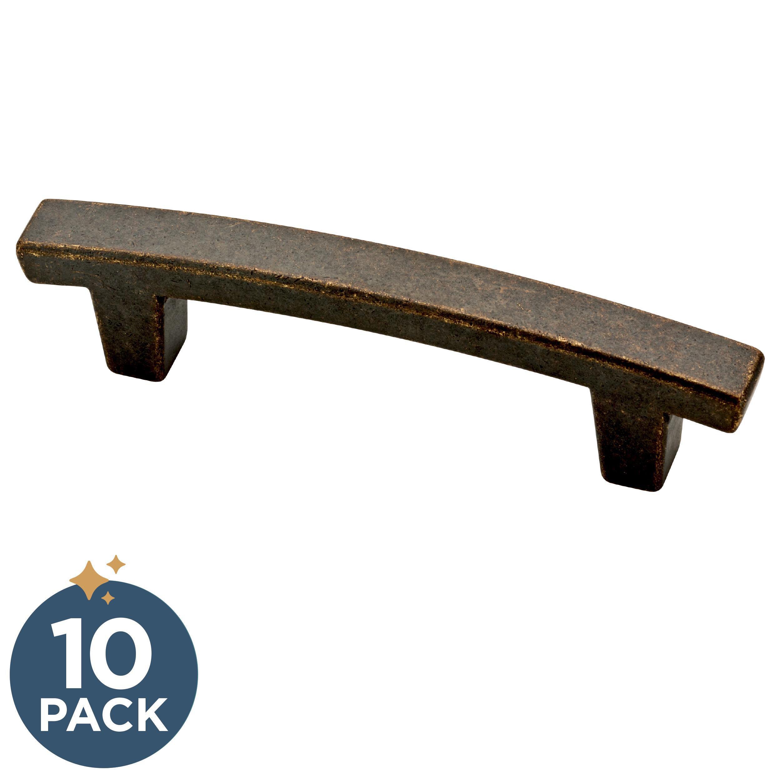 Franklin Brass P29519K-WCN-B Pierce 3-in , 76mm Center to Center Warm Chestnut Arch Bar 10 -Pack