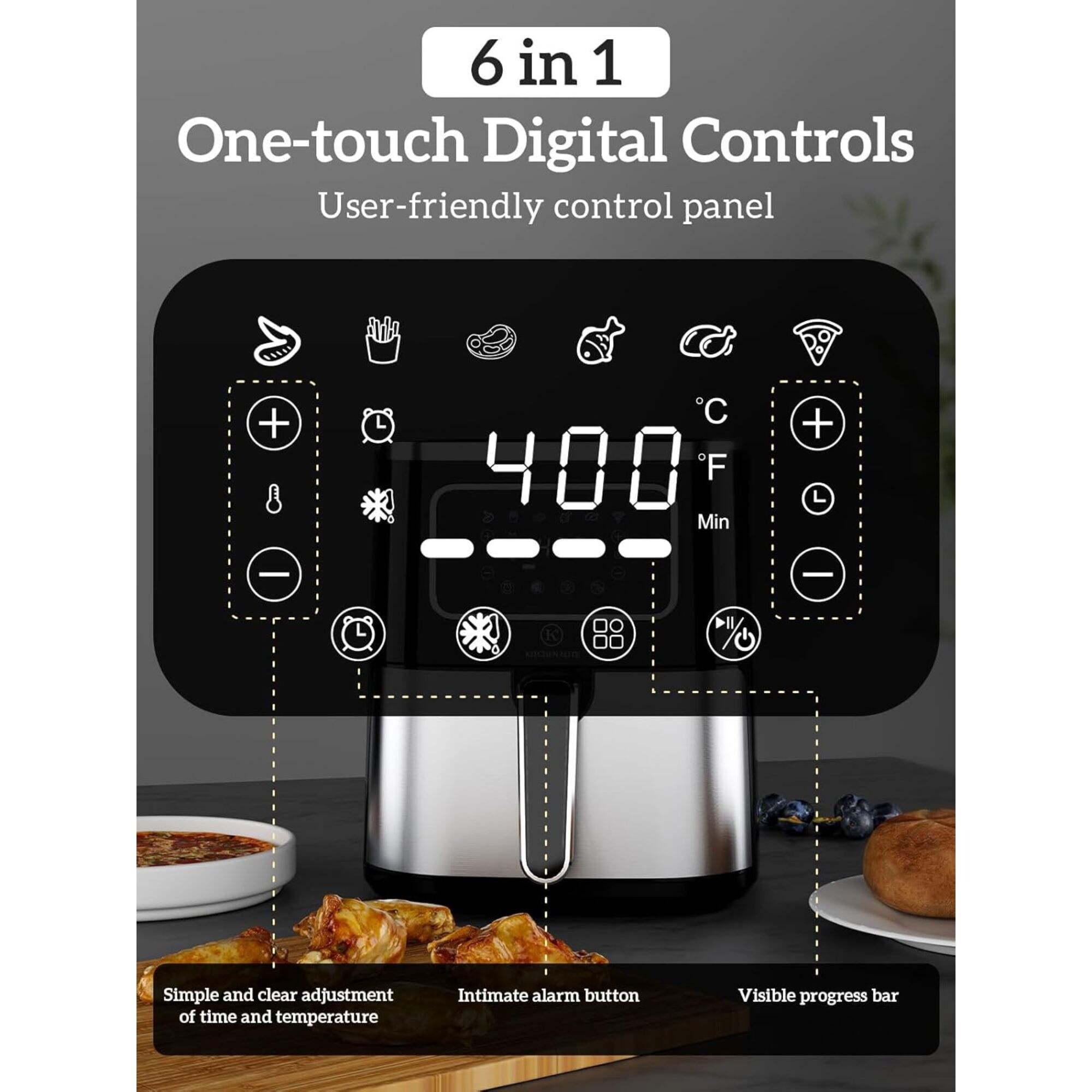 Kitchen Elite KE-AF-101-528QT-SS-A b050573 - View #3