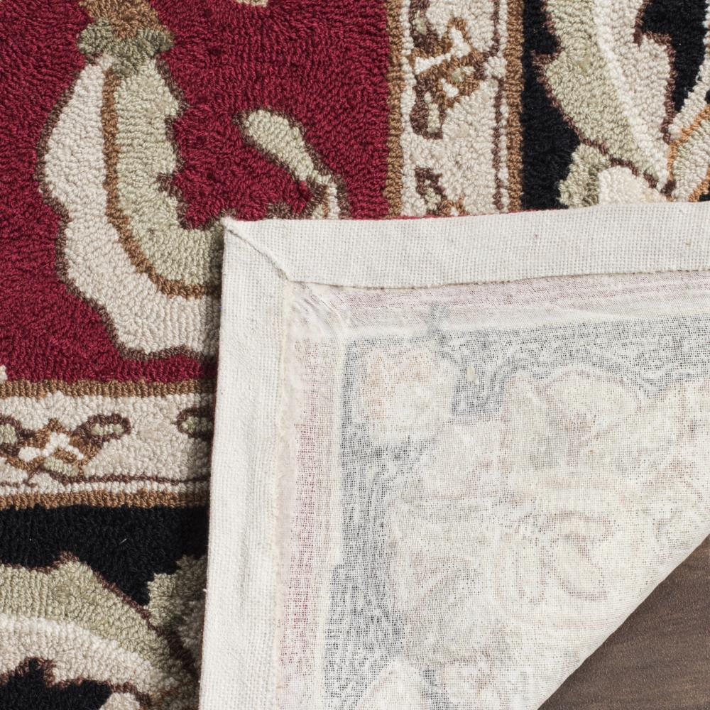 Handmade Red Synthetic Reversible Rectangular 6' x 9' Rug