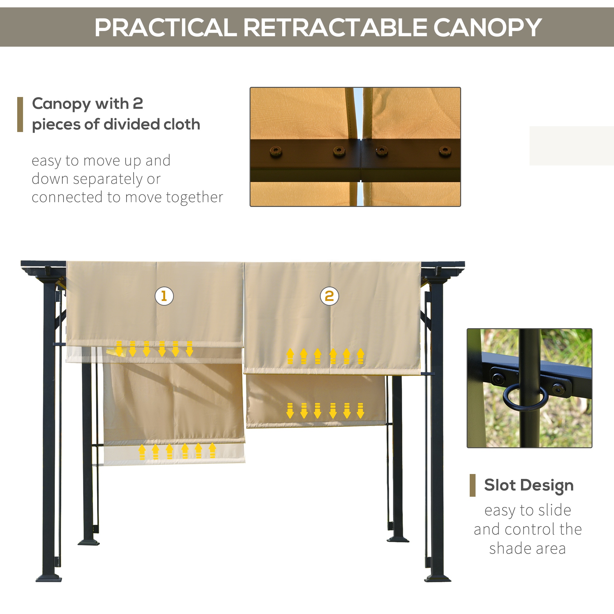 Outsunny 84C-242V01 Wood-Resin-Gazebos - View #8
