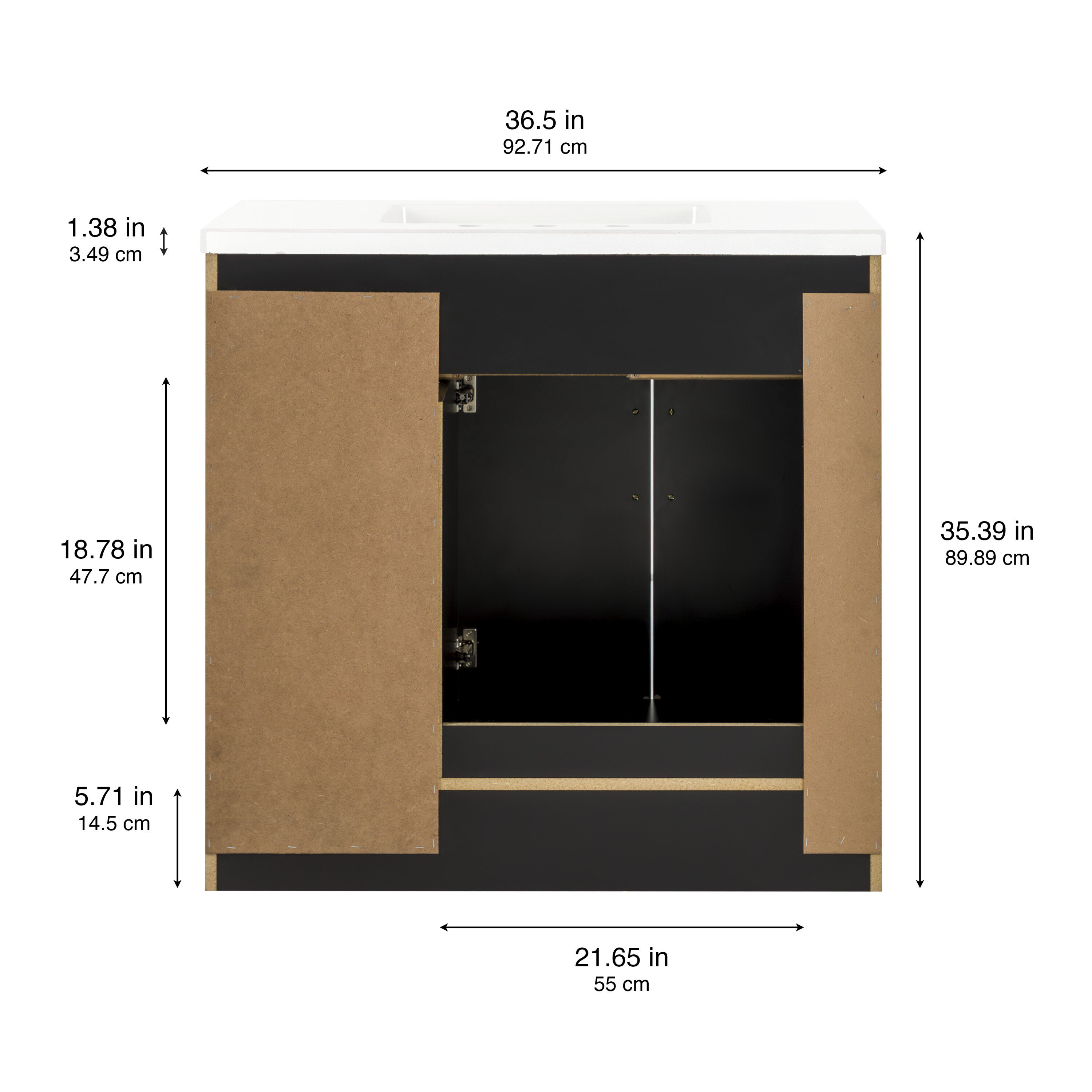 Style Selections W054936P2-MB Bath-Vanity-Combo - View #5