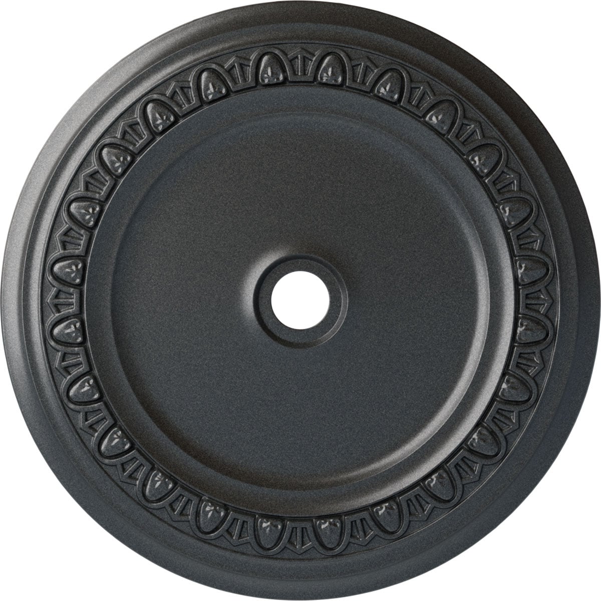 Ekena Millwork CM41CAPES Caputo 41-in W x 41-in L Painted Pewter Polyurethane Whole Ceiling Medallion