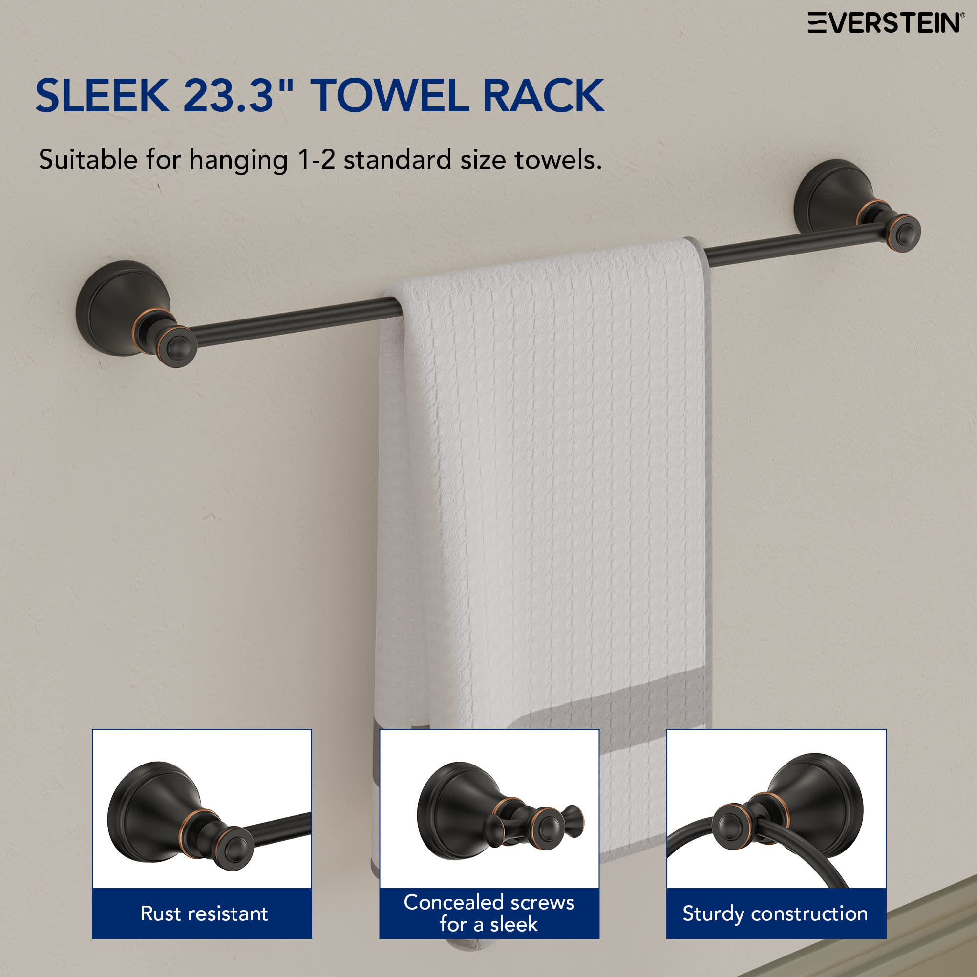 EVERSTEIN SFS-2008-BK Decorative-Bath-Hardware-Kits - View #5