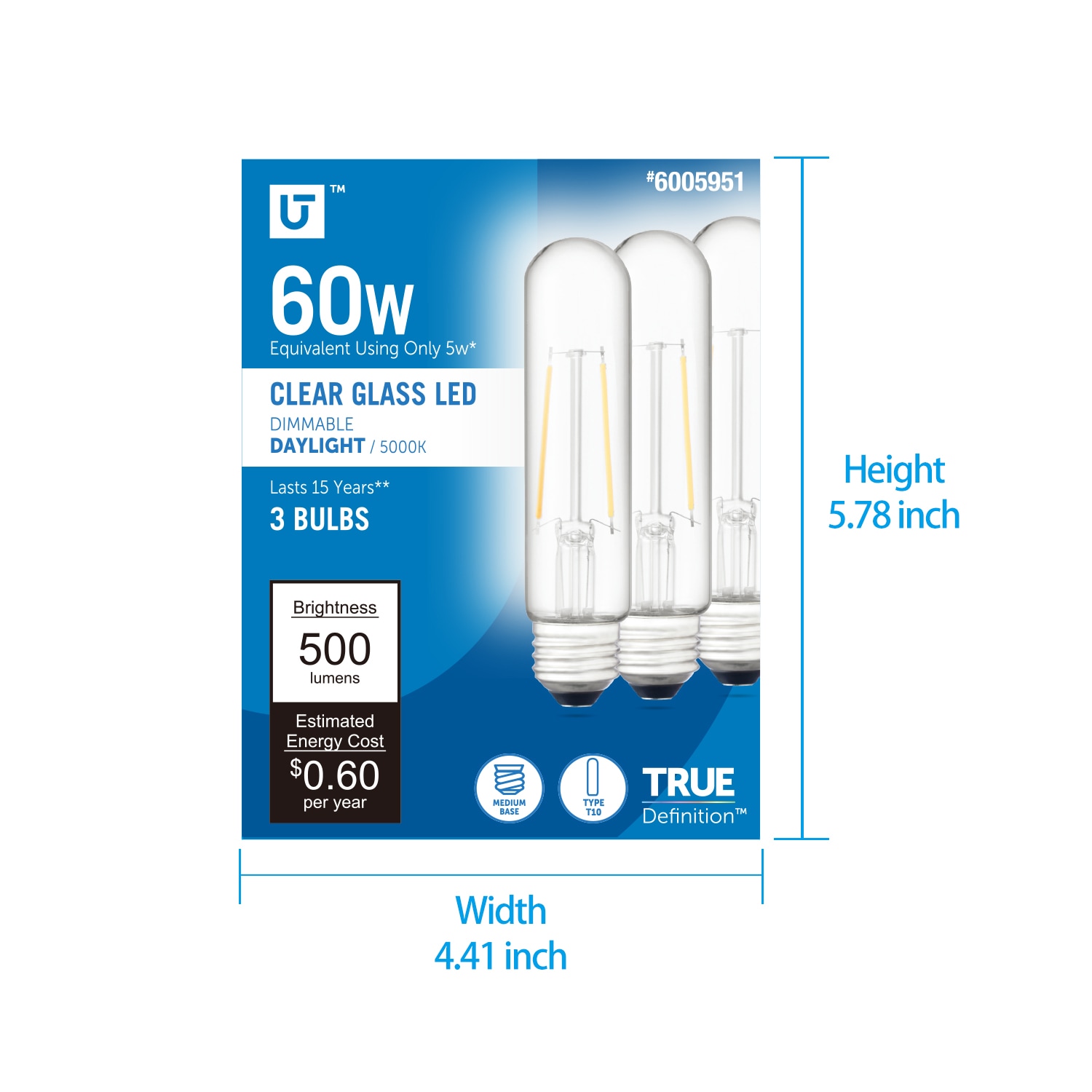 Utilitech 16C21-T10-C-5W-50 Led-Lights - View #4