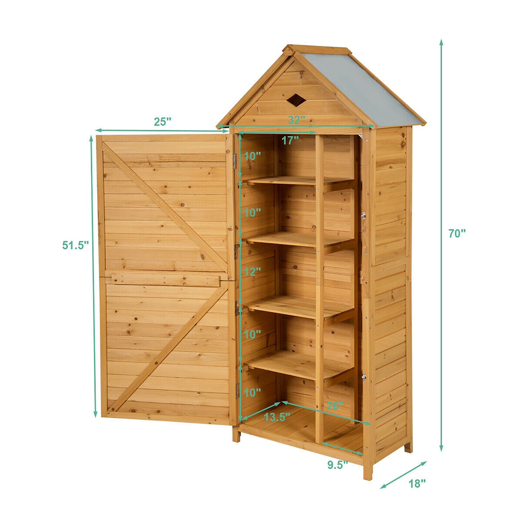 Forclover FLHY-313 Small-Outdoor-Storage - View #8