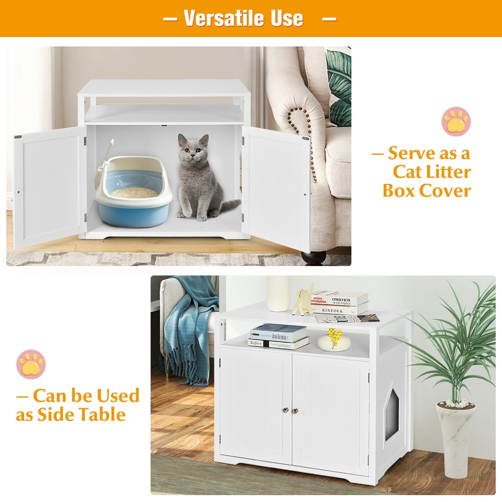 LIVIZA PTJ7426WH Litter-Boxes - View #5