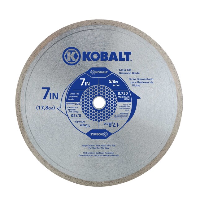 Kobalt 7-in Wet/Dry Continuous Diamond Saw Blade Kobalt 7-in Wet/Dry Continuous Diamond Saw Blade