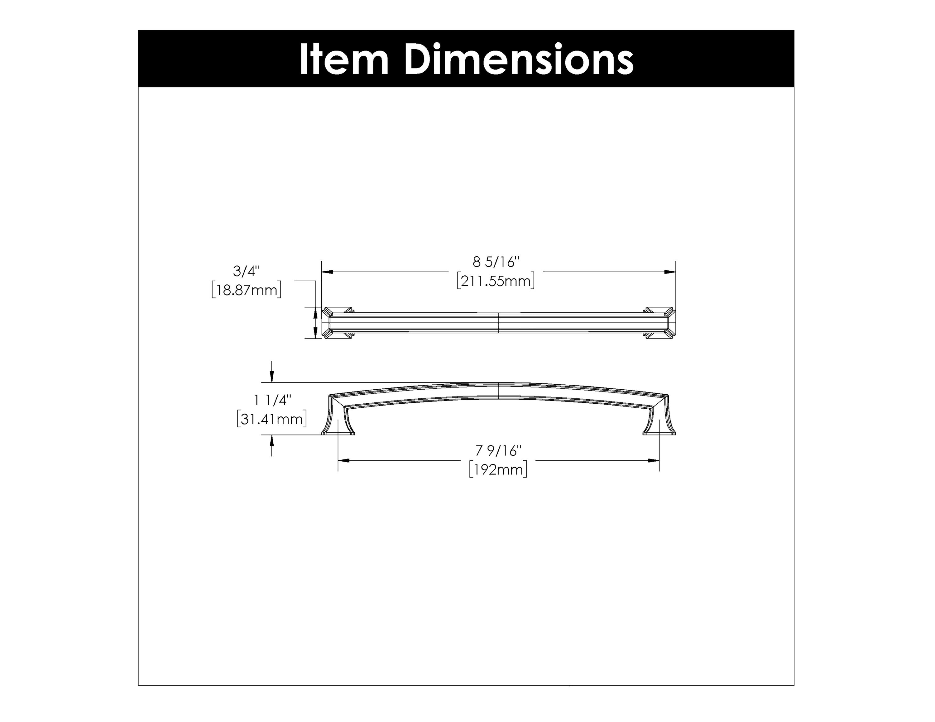 Hickory Hardware P3236-OBH Cabinet-Pulls - View #6