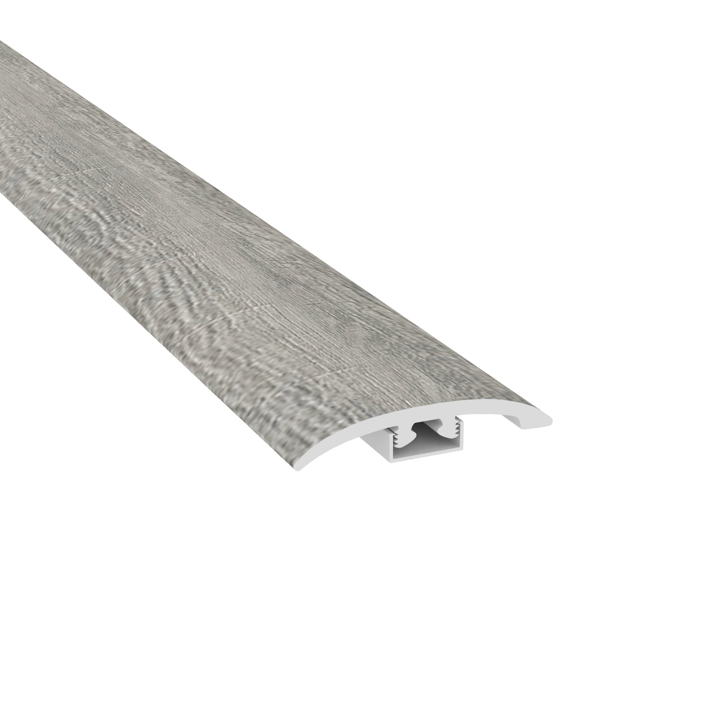 CALI 7904501123 Longboards 1.93-in x 72.83-in x 0.28-in Windswell Hickory Prefinished Vinyl Overlap Stair Nosing
