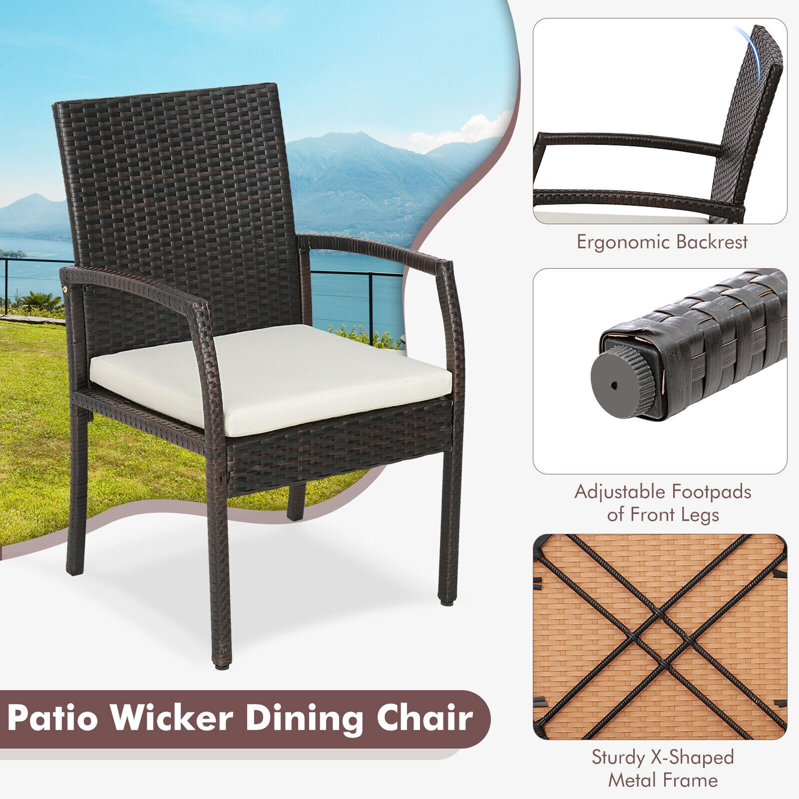GZMR GM-DH-66006 Patio-Chairs - View #5