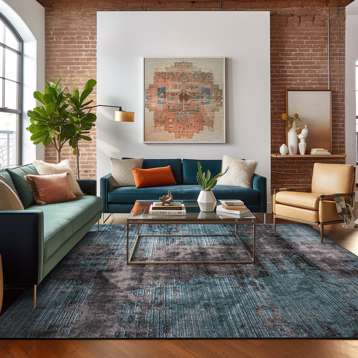 World Rug Gallery 392BLUE5X7 rugs - View #8