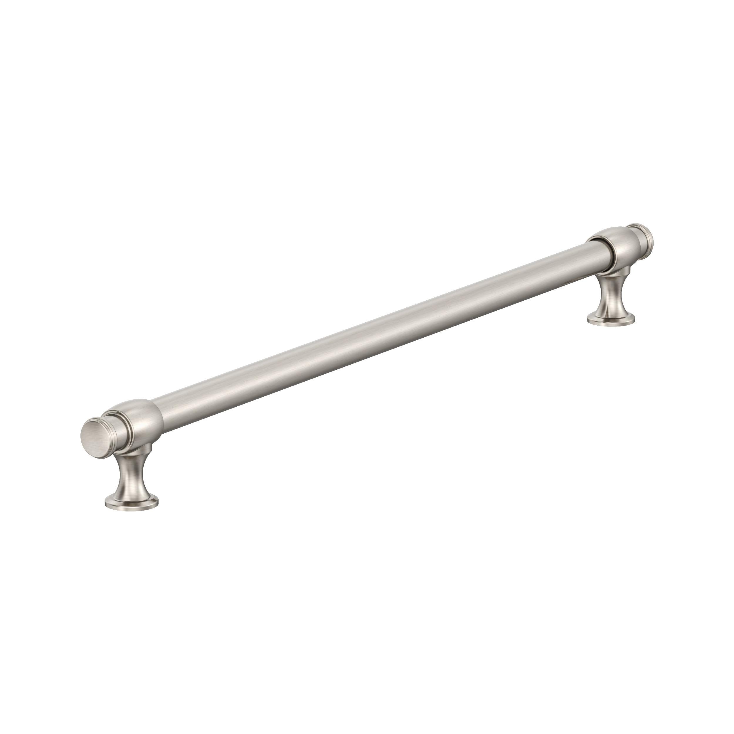 Amerock BP54066G10 Winsome 18-in , 457mm Center to Center Satin Nickel Cylindrical Bar For Use on Appliances Drawer Pulls
