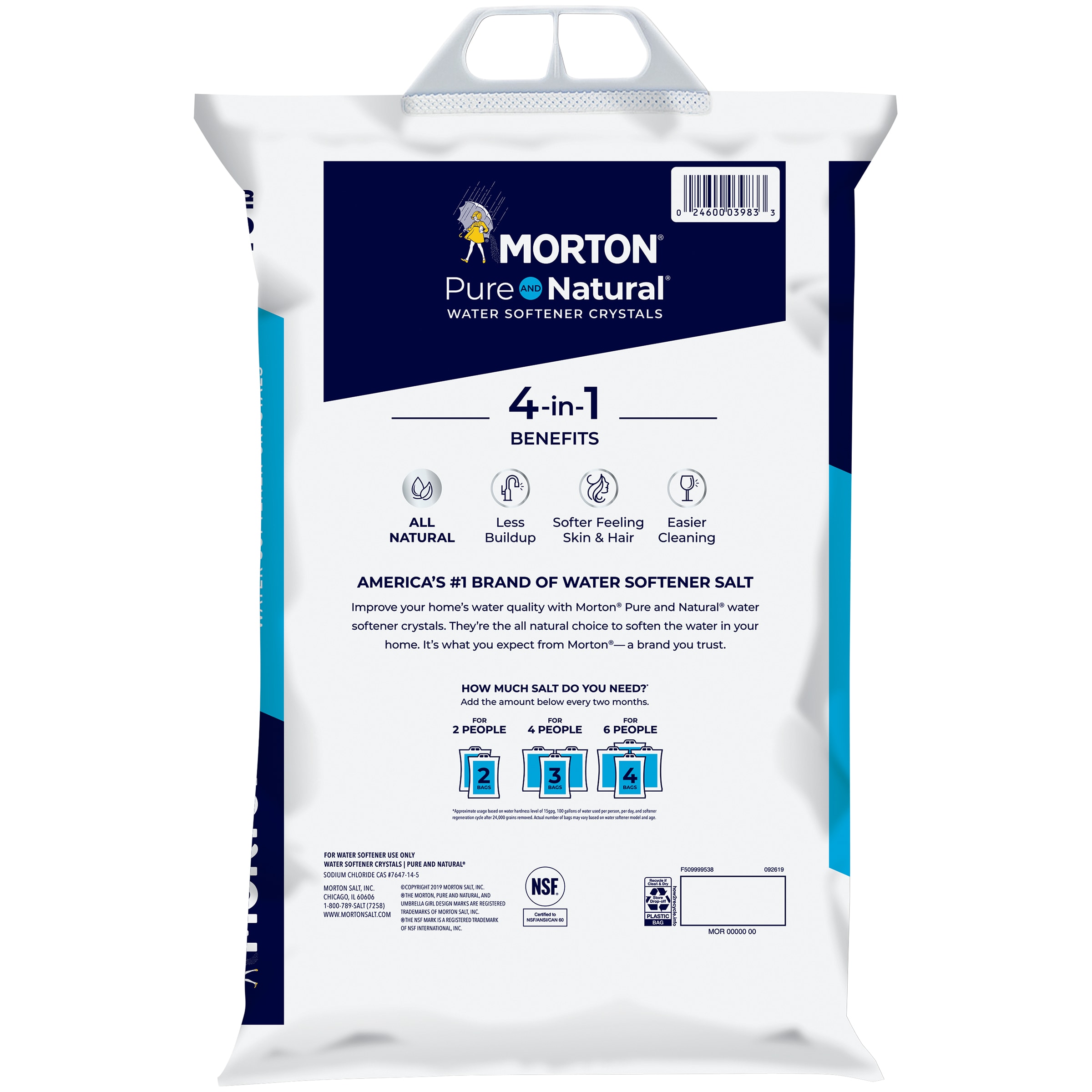 Morton 40-lb Water Softener Salt Solar Crystals in the Water Softener ...