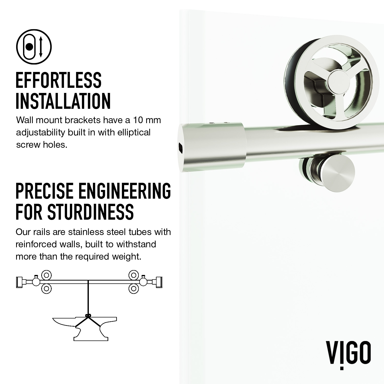 VIGO VG6044STCL7276 Shower-Doors - View #10