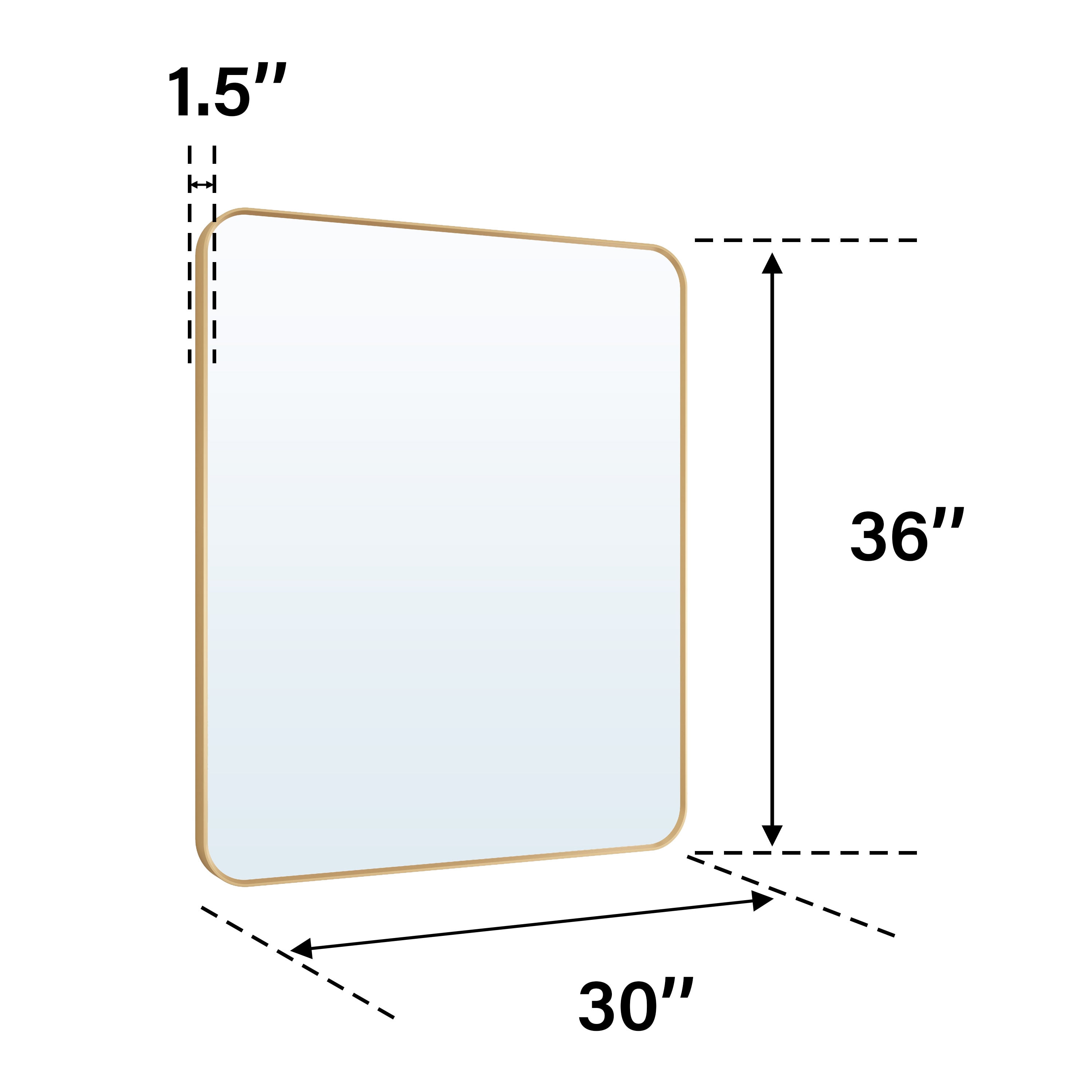 Forclover QNM-M0224L Framed-Bath-Mirrors - View #8