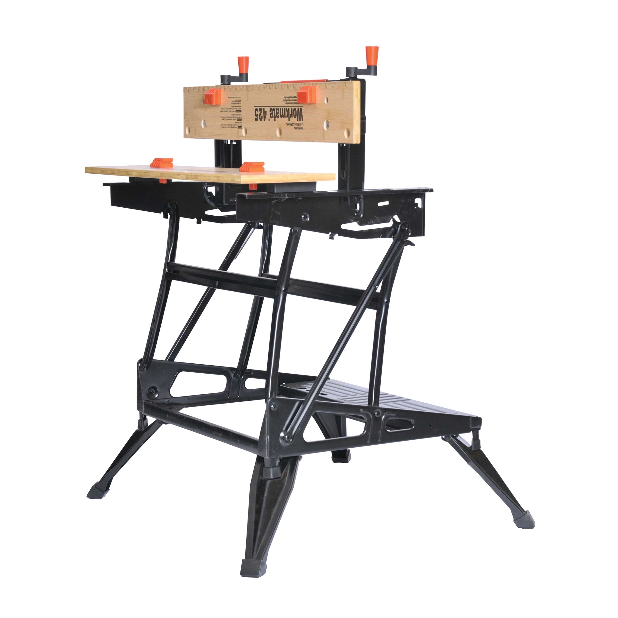 BLACK DECKER 29 in L x 33.07 in H Black Wood Adjustable Height Portable Work Bench