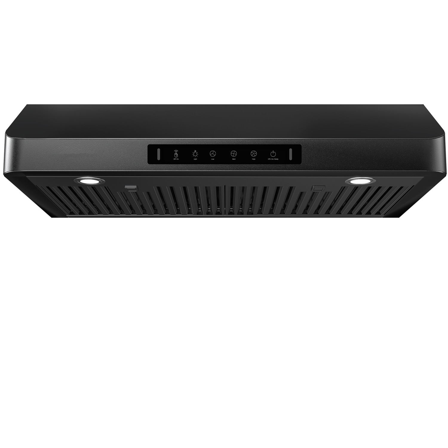 VIKIO C0136H 36 inch Ducted 600-CFM Recirculating Black Under Cabinet Range Hood
