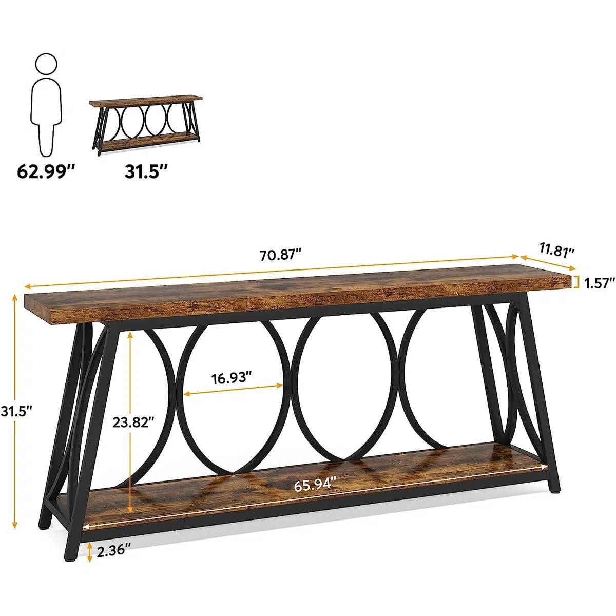 Slickblue D-FR-7185941BTNCEZSP Console-Sofa-Tables - View #5