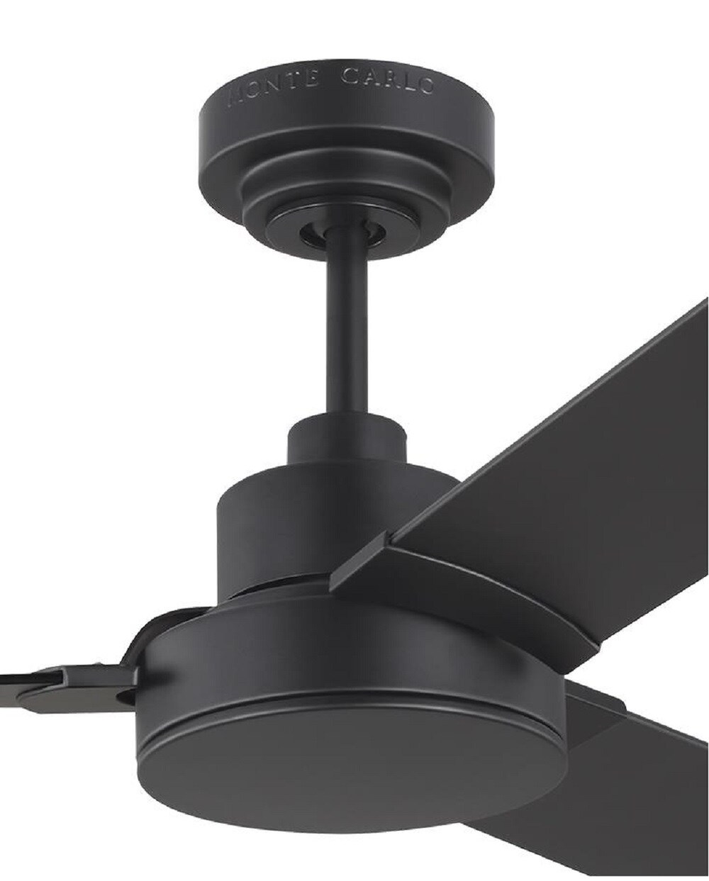 Monte Carlo Jovie 52-in Matte Black Indoor Ceiling Fan and Wall-mounted ...