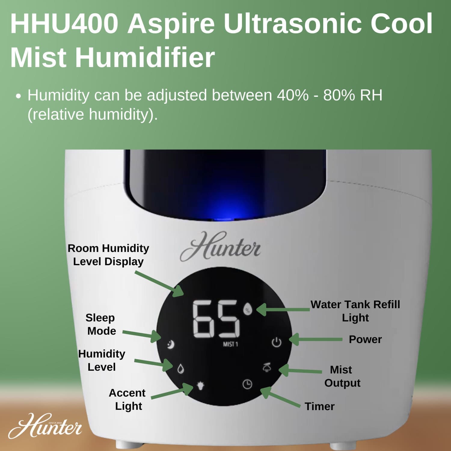 Hunter HHU400-GRA t040290 - View #3