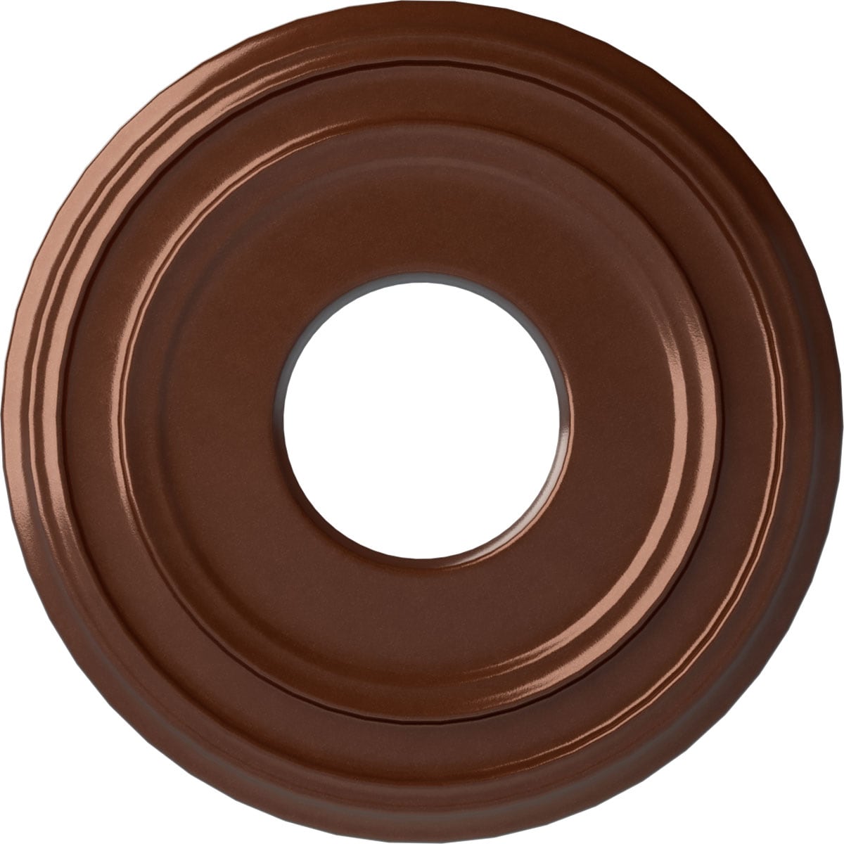 Ekena Millwork CM12CLCPS Classic 12.375-in W x 12.375-in L Painted Copper Penny Polyurethane Whole Ceiling Medallion