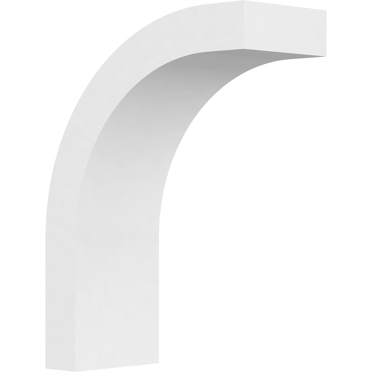 Ekena Millwork BRCP05X12X16HTG 5-in x 12-in x 16-in Unfinished PVC Standard Heritage Knee Brace