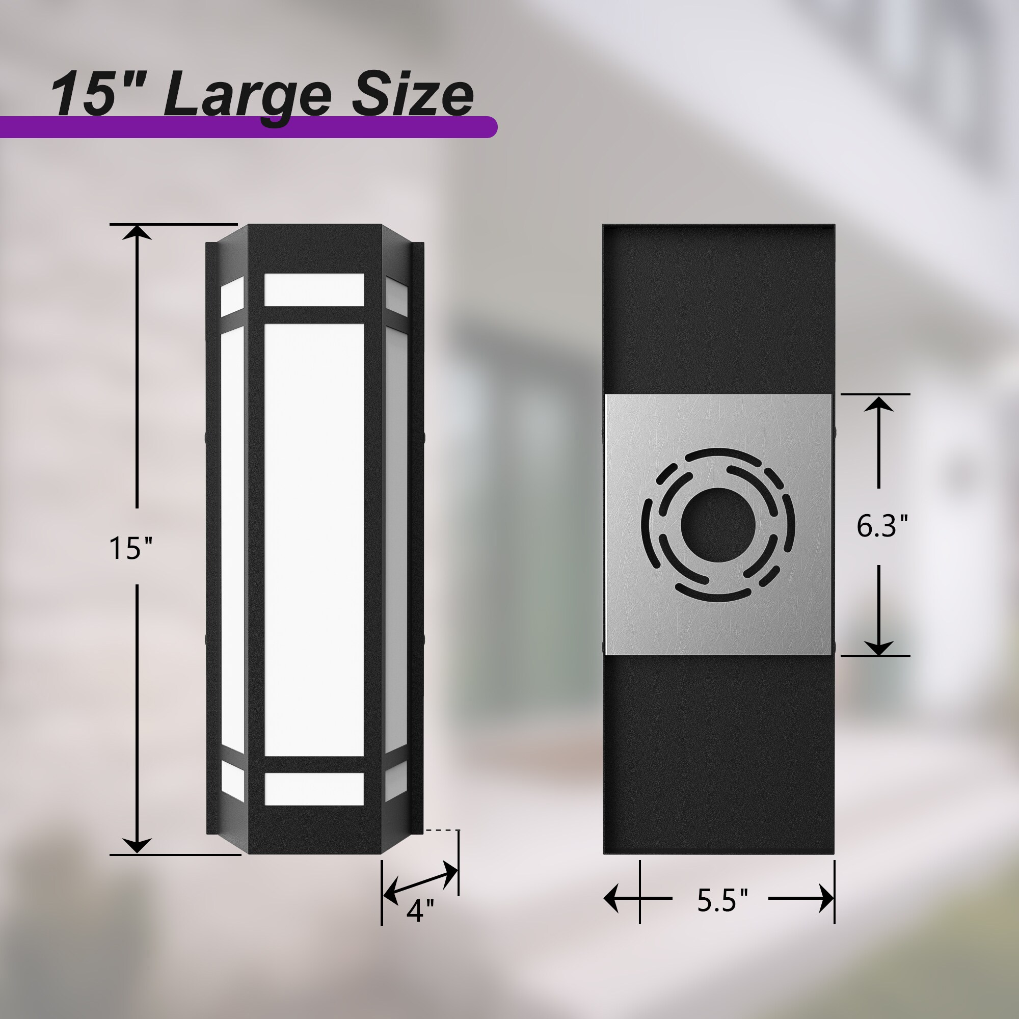 Maxax 7078-1BK Outdoor-Wall-Lighting - View #5