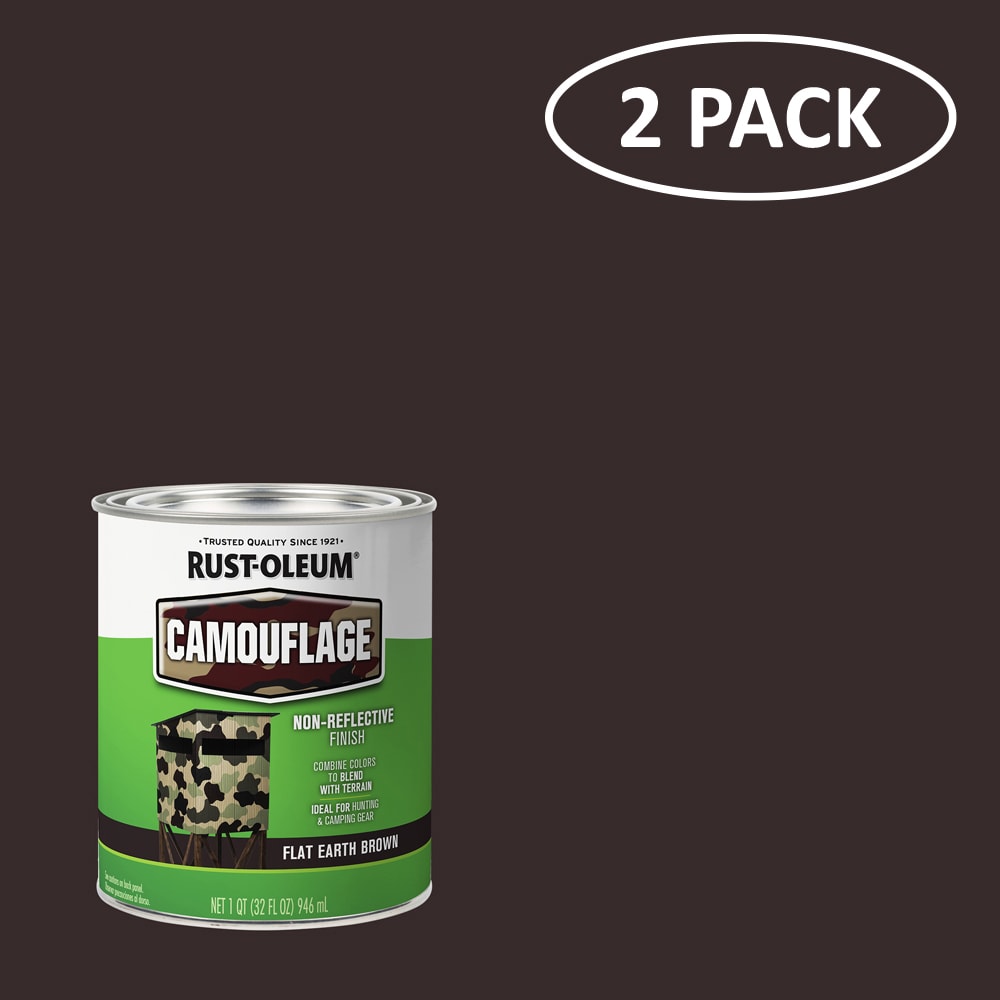 Rust-Oleum 379559SOS Specialty Flat Earth Brown Interior/Exterior Water-based Industrial Enamel Paint ( 1-quart )