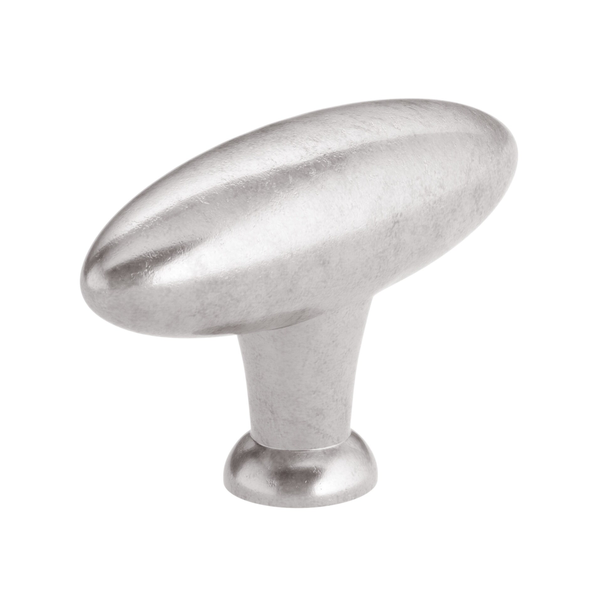 Richelieu 65655821186 2-1/4-in Newcastle Antique Polished Nickel Oval Traditional Cabinet Knob