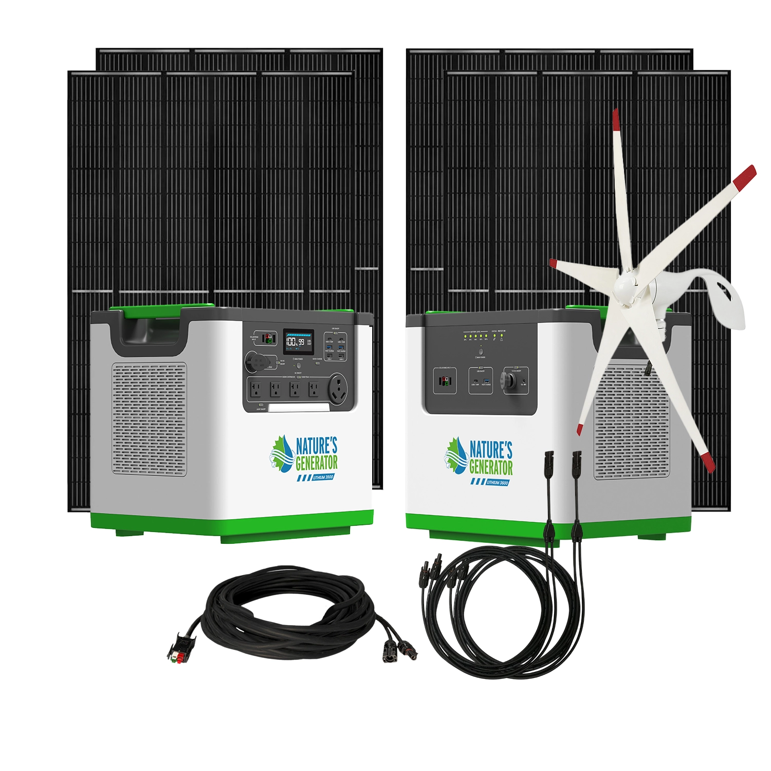 NATURE'S GENERATOR NGL36PTPRW Lithium 3600 7200 -Watt Single Fuel (Gasoline) Inverter Generator