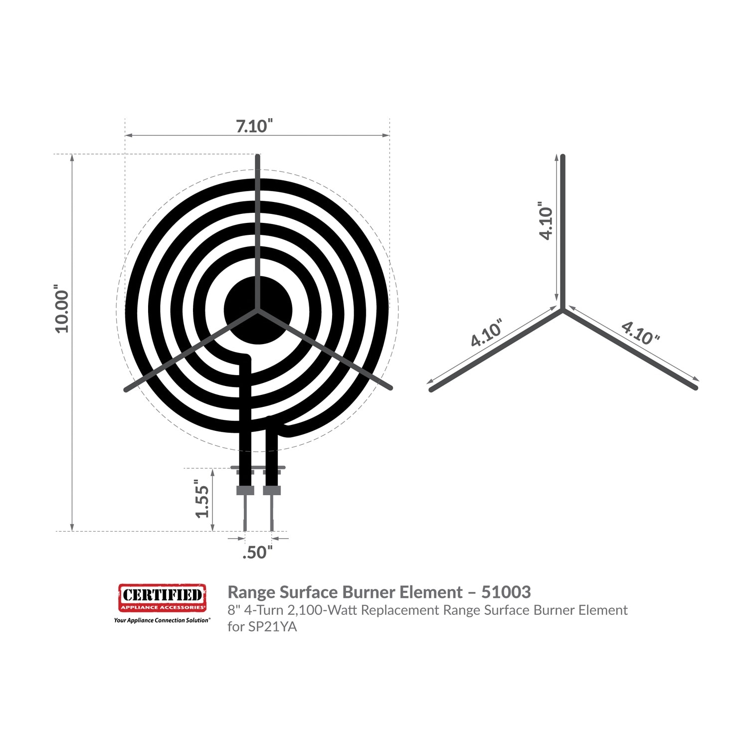 Certified Appliance Accessories 51003 m000102 - View #3