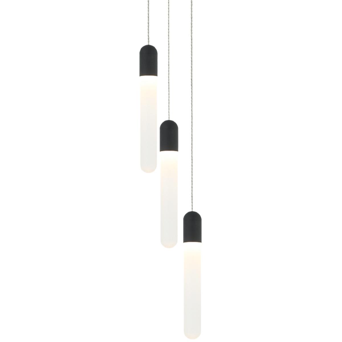 Matteo 2444308 Lighting C65803MB Aydin LED 6.38 inch Matte Black Pendant Ceiling Light