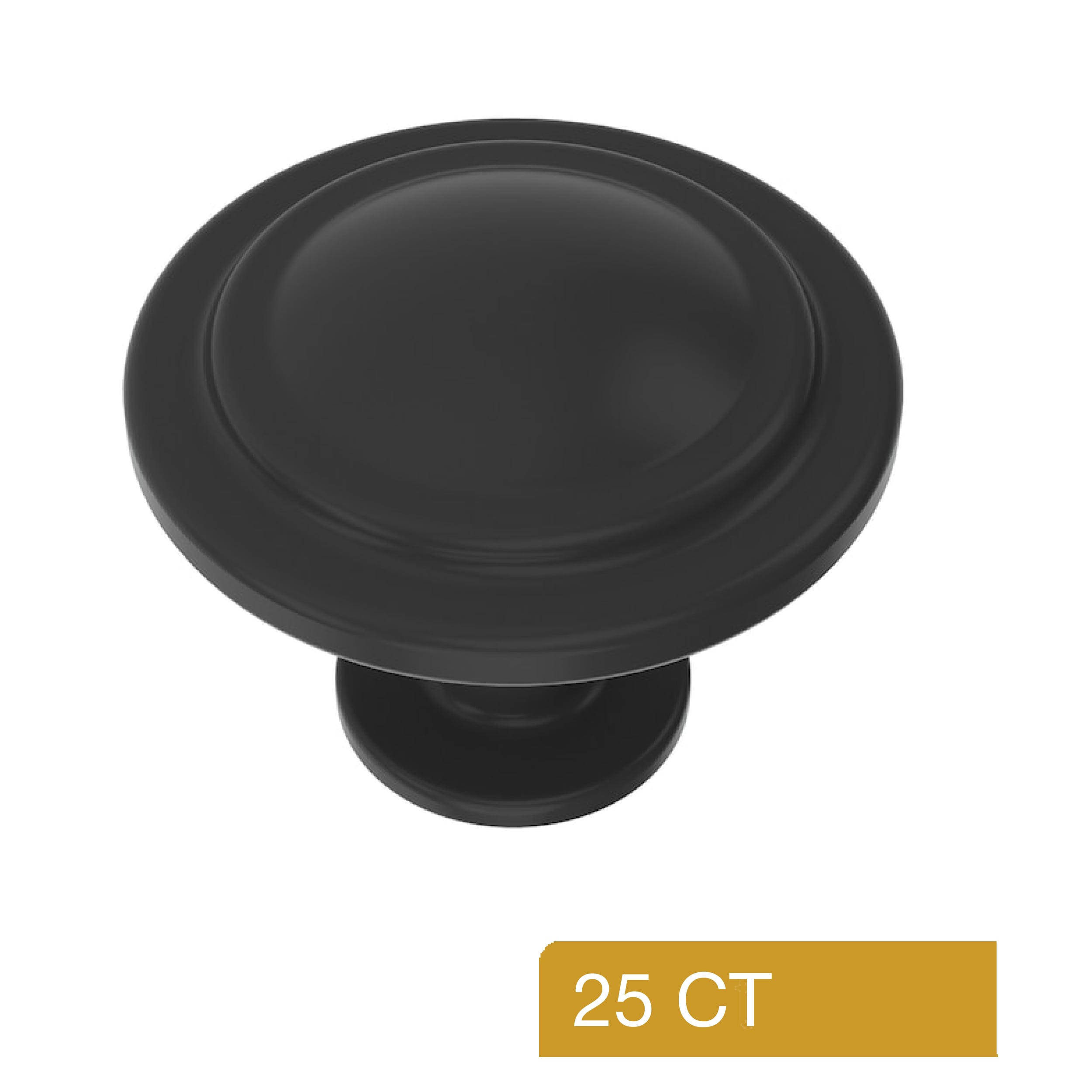 Style Selections HW-728-MB-25PK Cabinet-Knobs - View #2