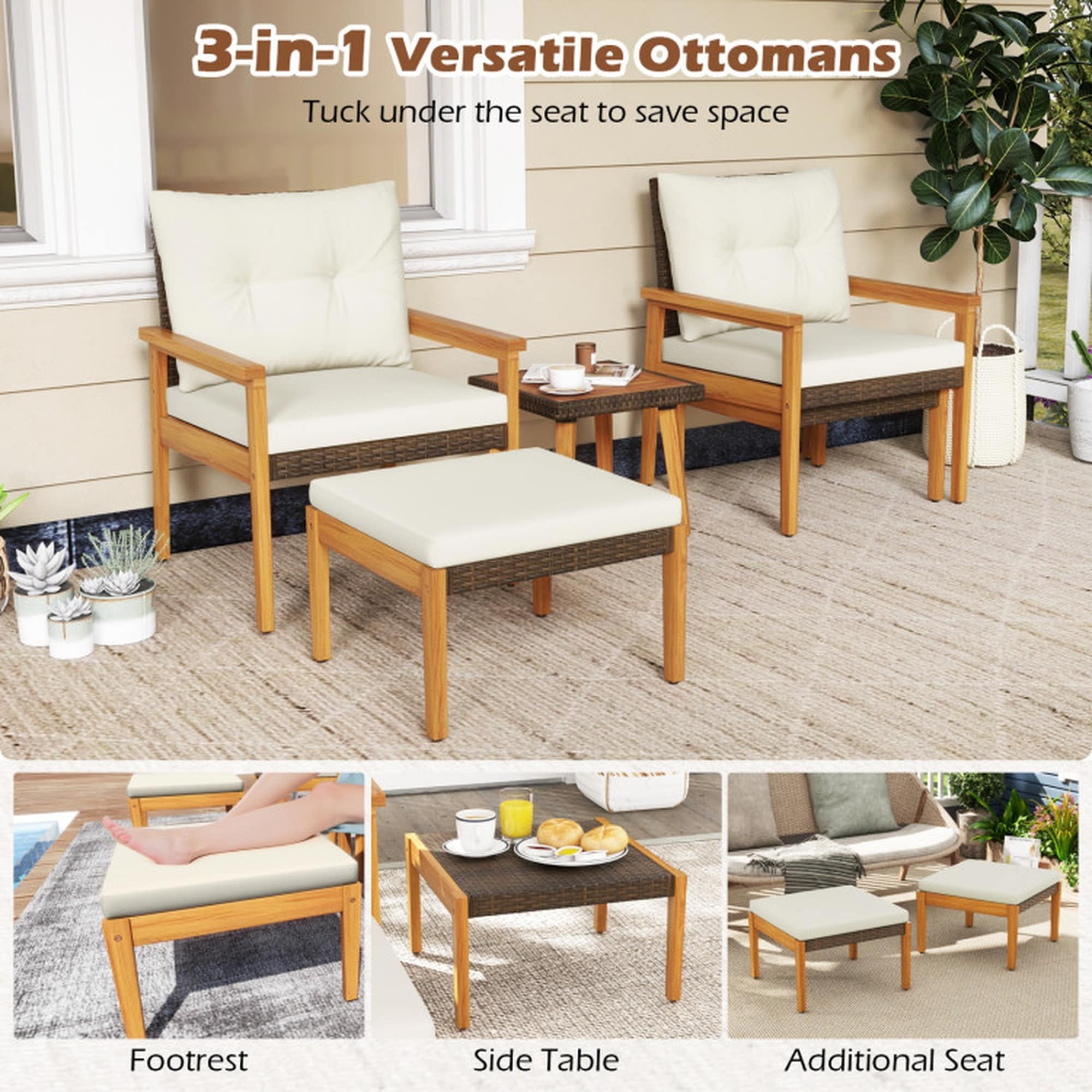 Boyel Living BL-HYA2575WH Patio-Conversation-Sets - View #7