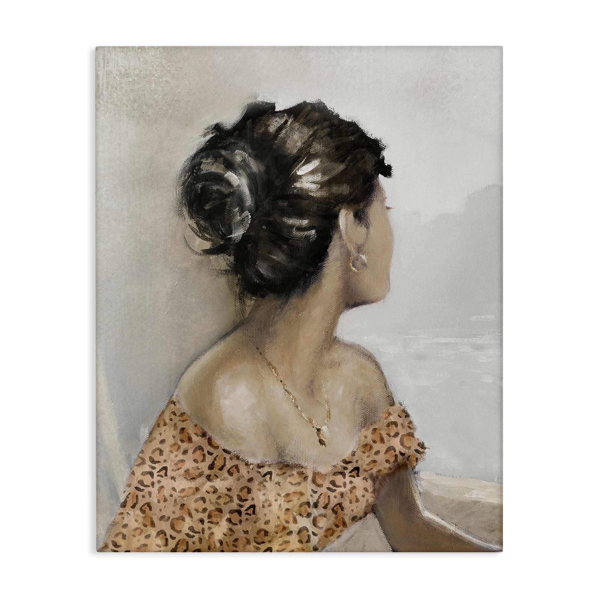 Stupell Industries BT-979-CN-24X30 Woman Looking Away Portrait Canvas Wall Art By E. Anthony Orme 24 x 30