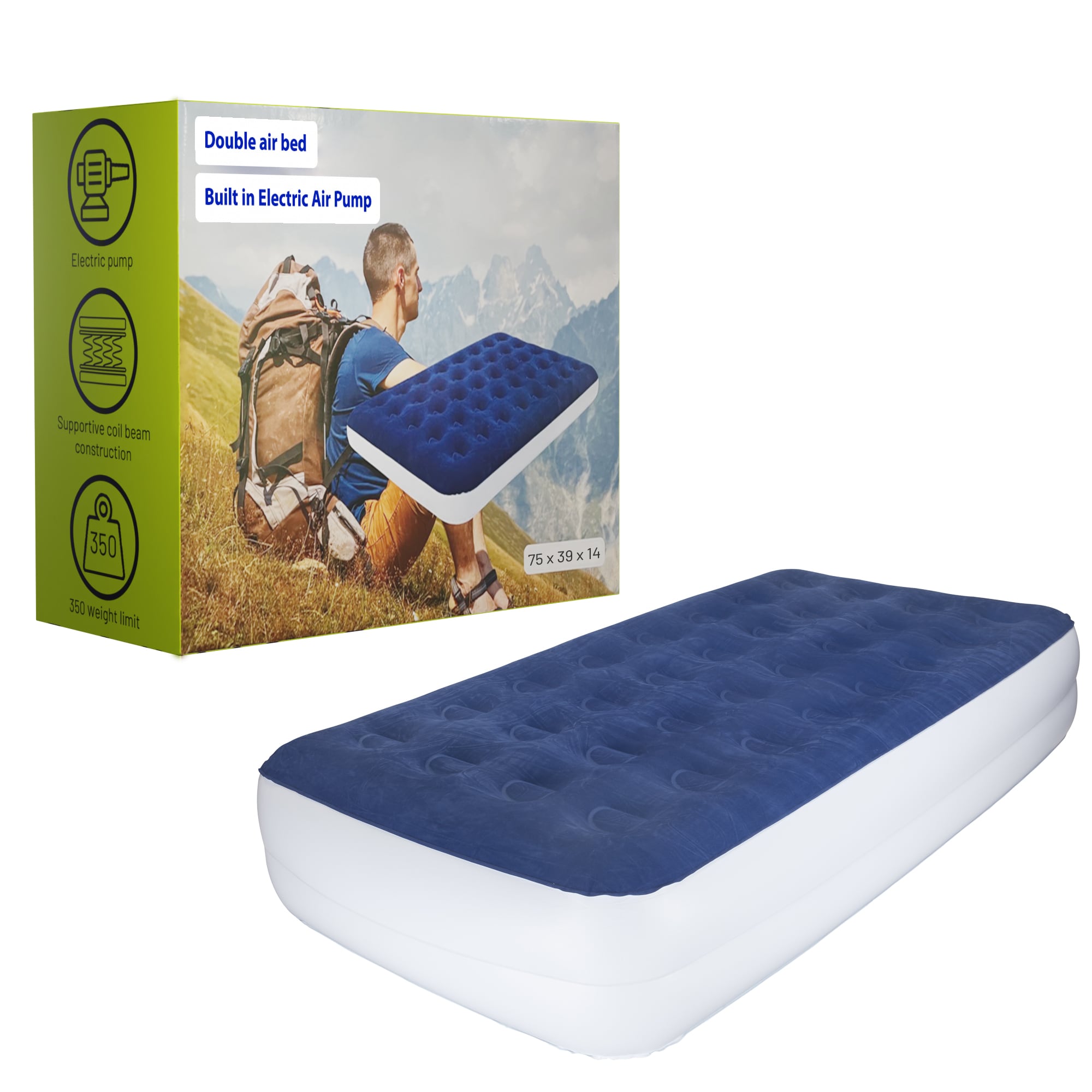 Glance AB14-3/3 PVC Twin Air Mattress