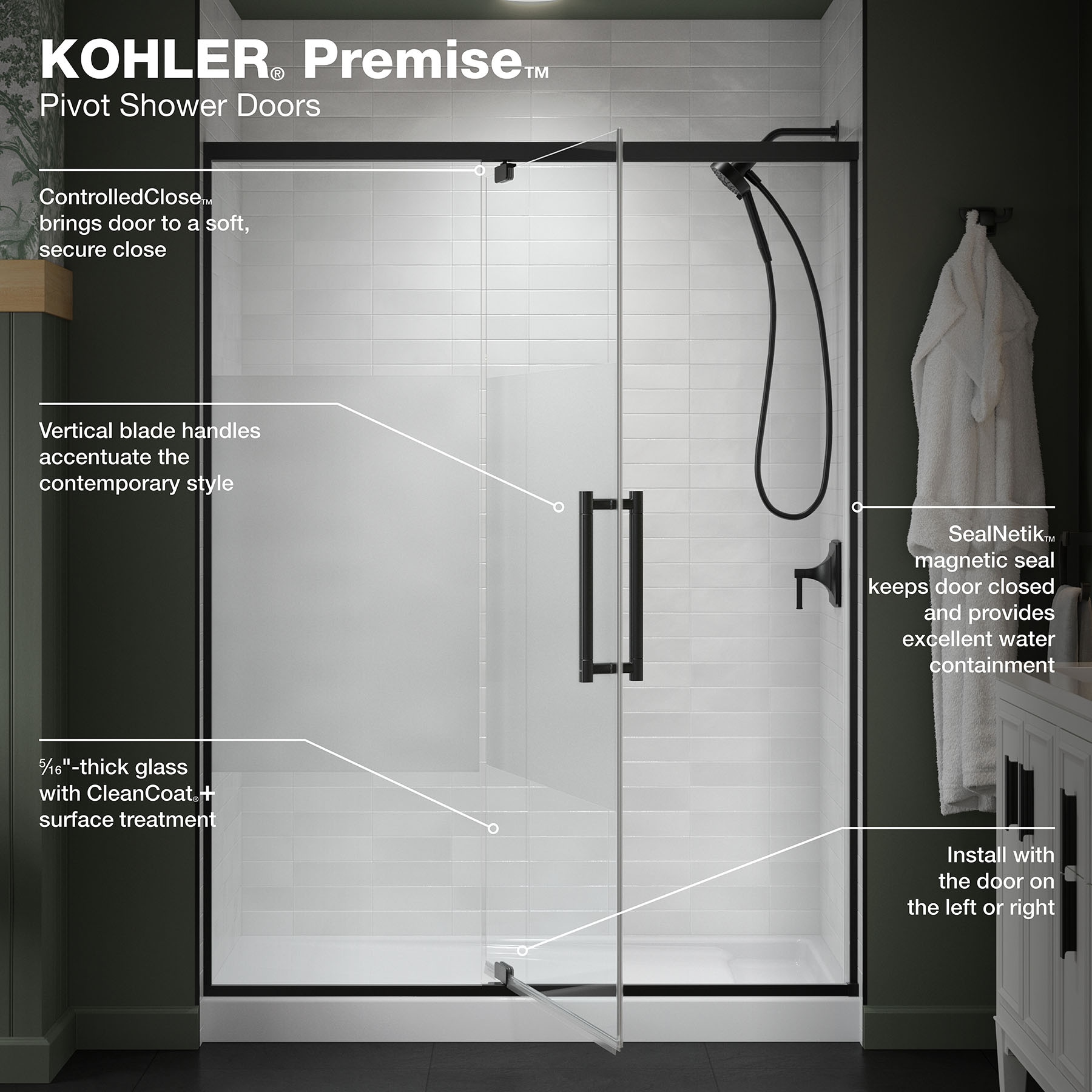 KOHLER 702477-8G81-BL Shower-Doors - View #6
