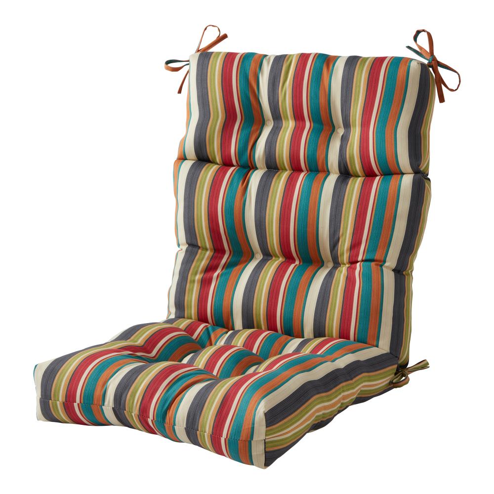 Greendale Home Fashions 20 inch x 20 inch Coal Outdoor Sunbrella Fabric Tufted Dining Seat Cushion
