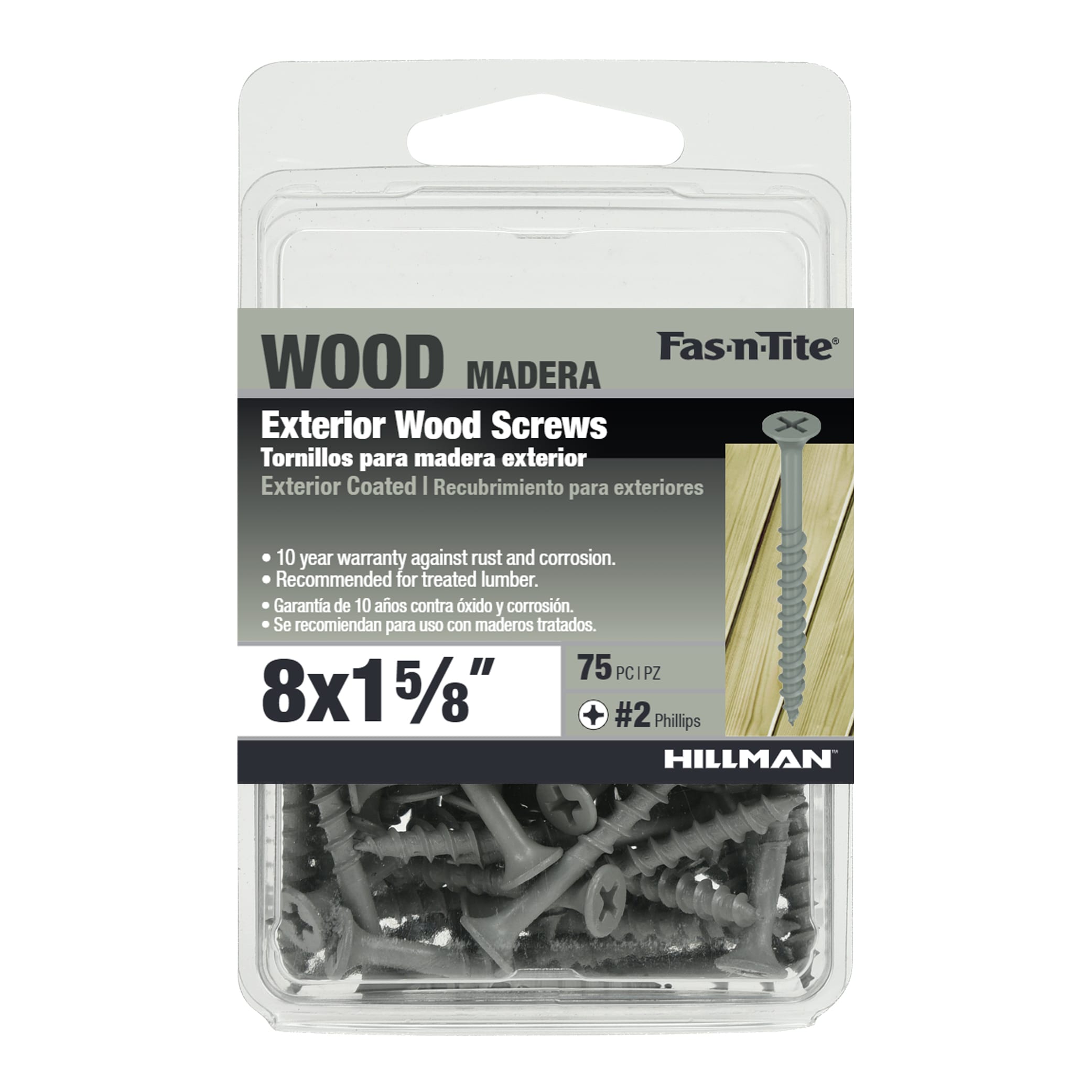 Fas-n-Tite 42603 #8 x 1-5/8-in Wood to wood Deck Screws ( 75 -Per Box )