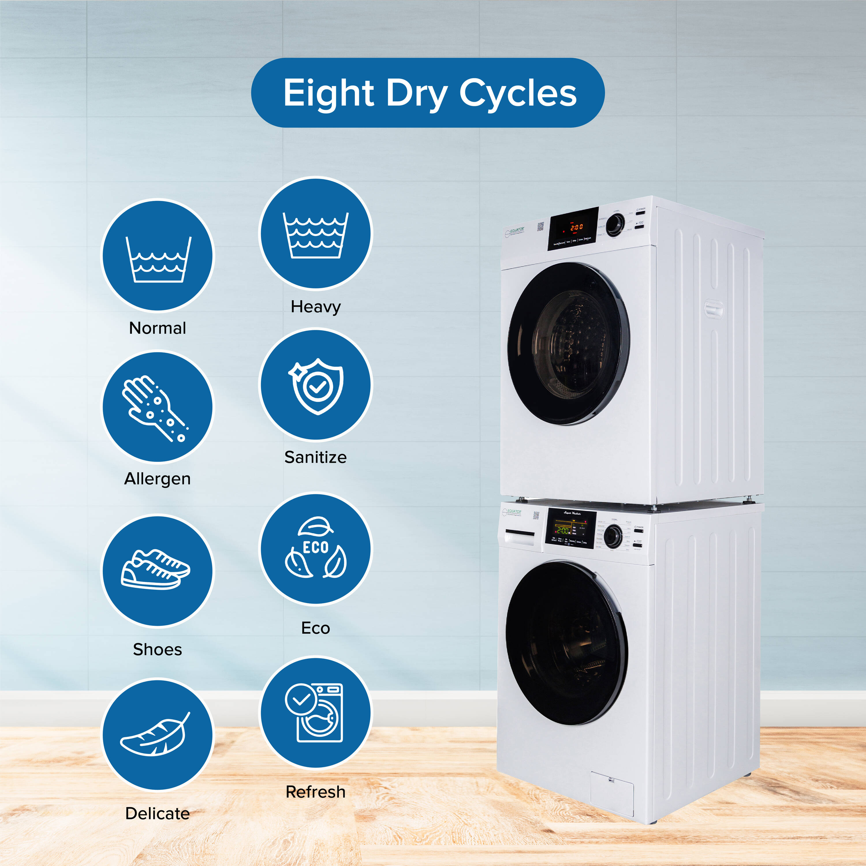 Equator Advanced Appliances EW 835 + ED 880 Combo-Washer-And-Dryer - View #17