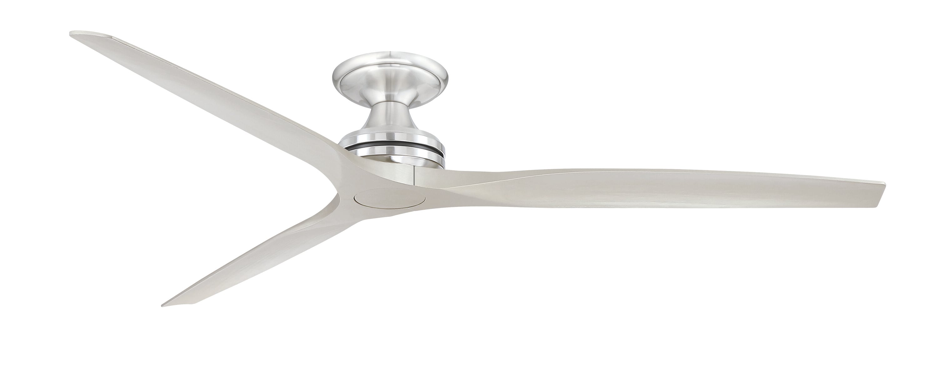 Fanimation Wrap Custom 60-in Brushed Nickel Indoor/Outdoor Smart Ceiling Fan Light Kit Compatible and Remote (3-Blade) FPD8530BN-60BN Sansujyuku sansujyuku.com