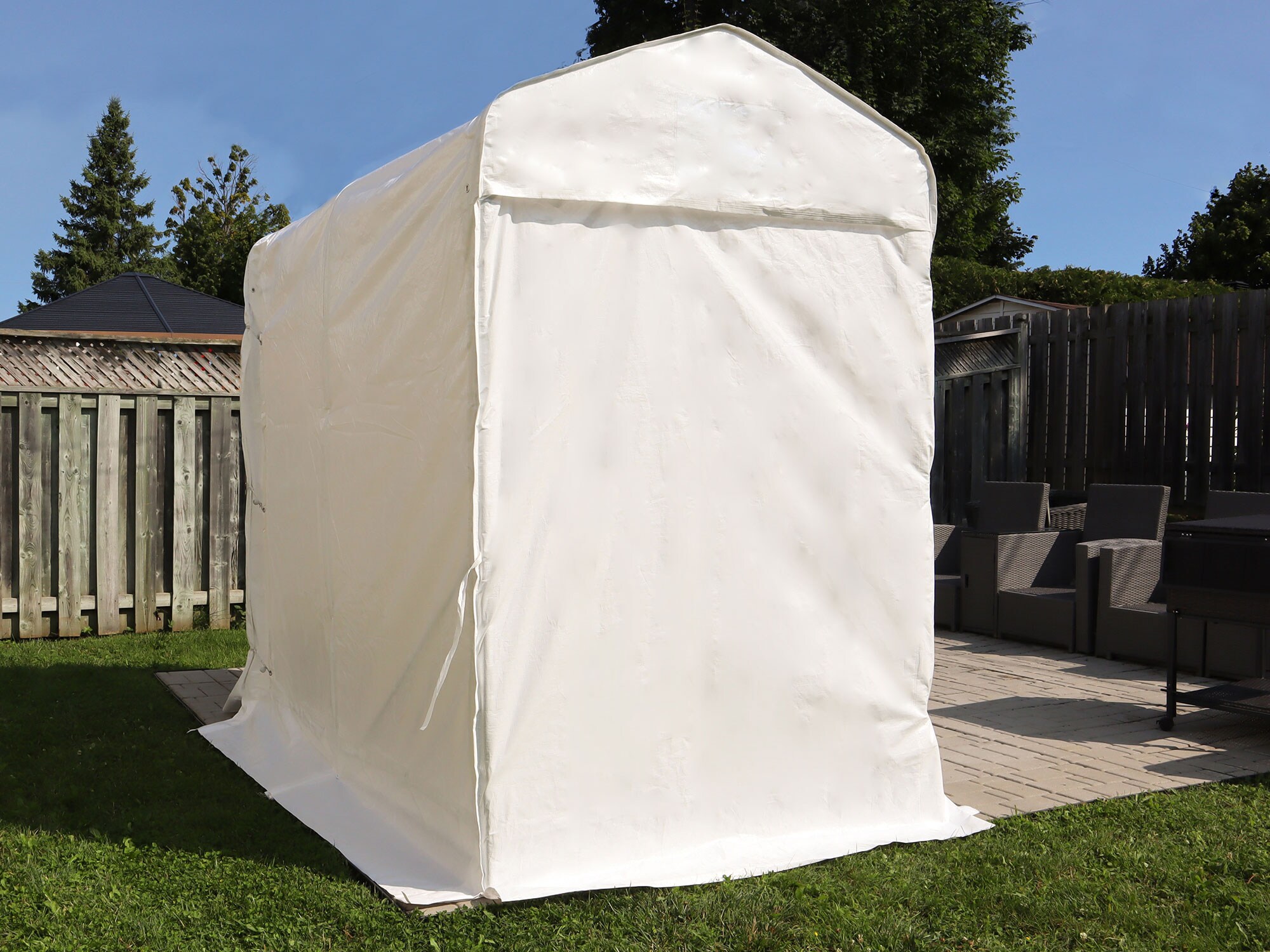 Gazebo Penguin TM5X8-200-WHI Metal-Storage-Buildings-Sheds - View #4