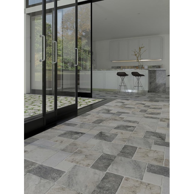 Style Selections Verona Gray 20-in x 20-in Glazed Porcelain Floor Tile Style Selections Verona Gray 20-in x 20-in Glazed Porcelain Floor Tile