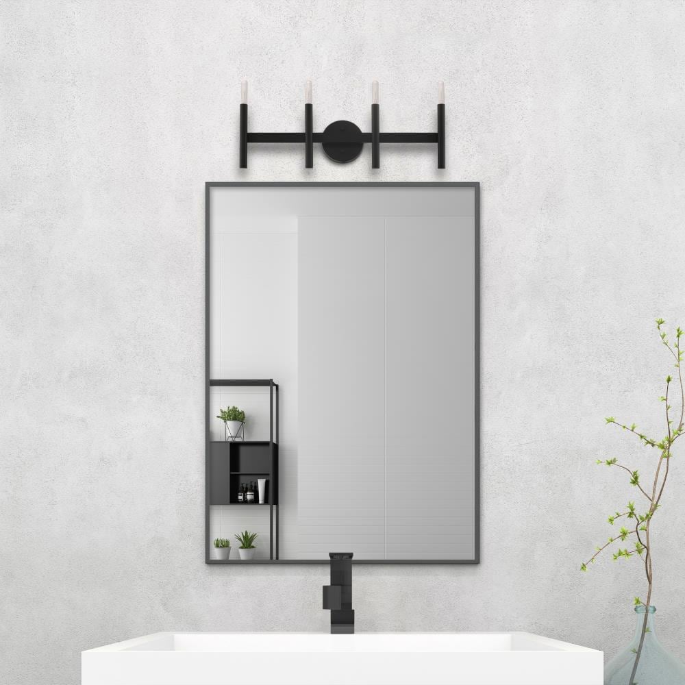 Copenhagen Black Steel 4-Light Dimmable Vanity Sconce