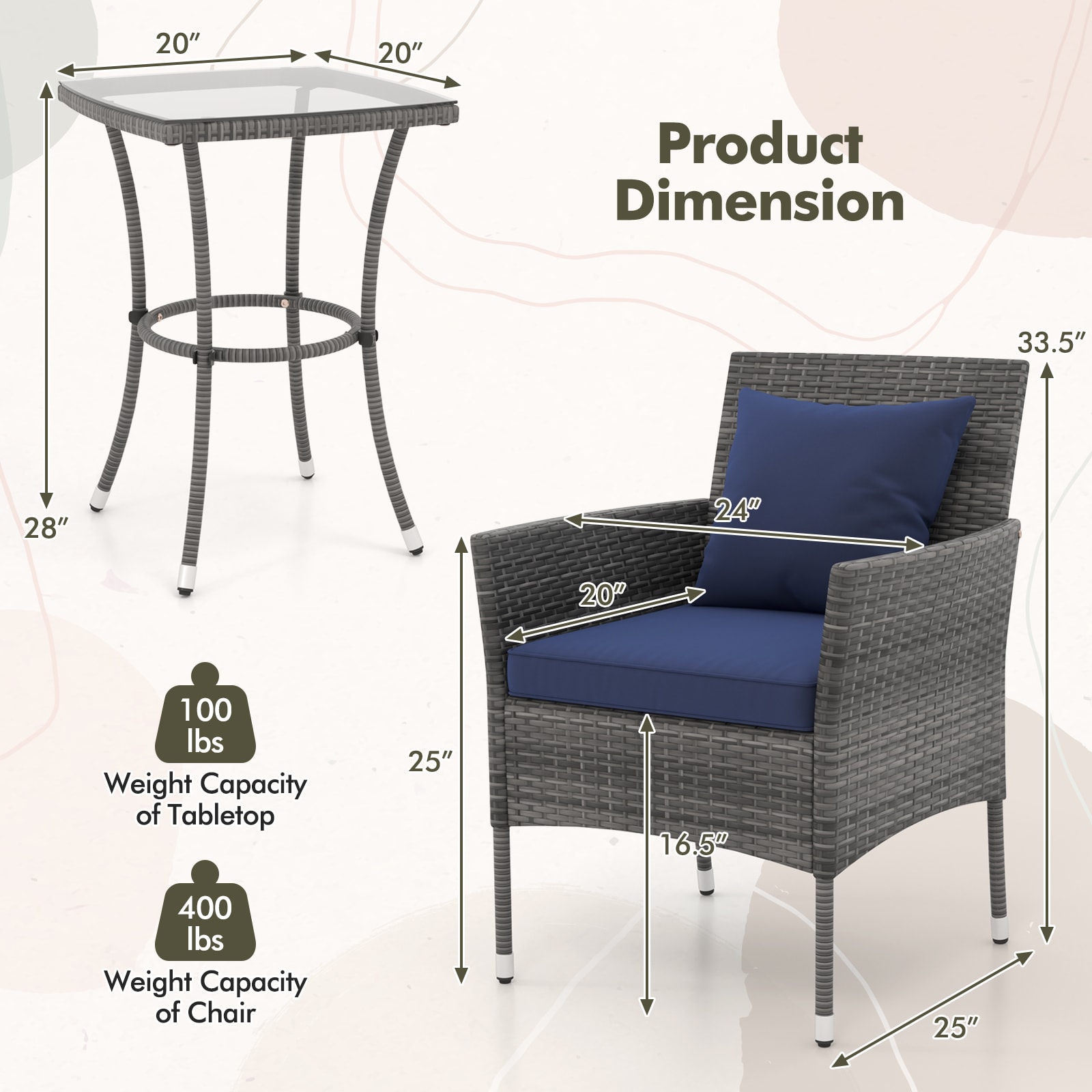 LIVIZA OUS70957NY Patio-Conversation-Sets - View #2