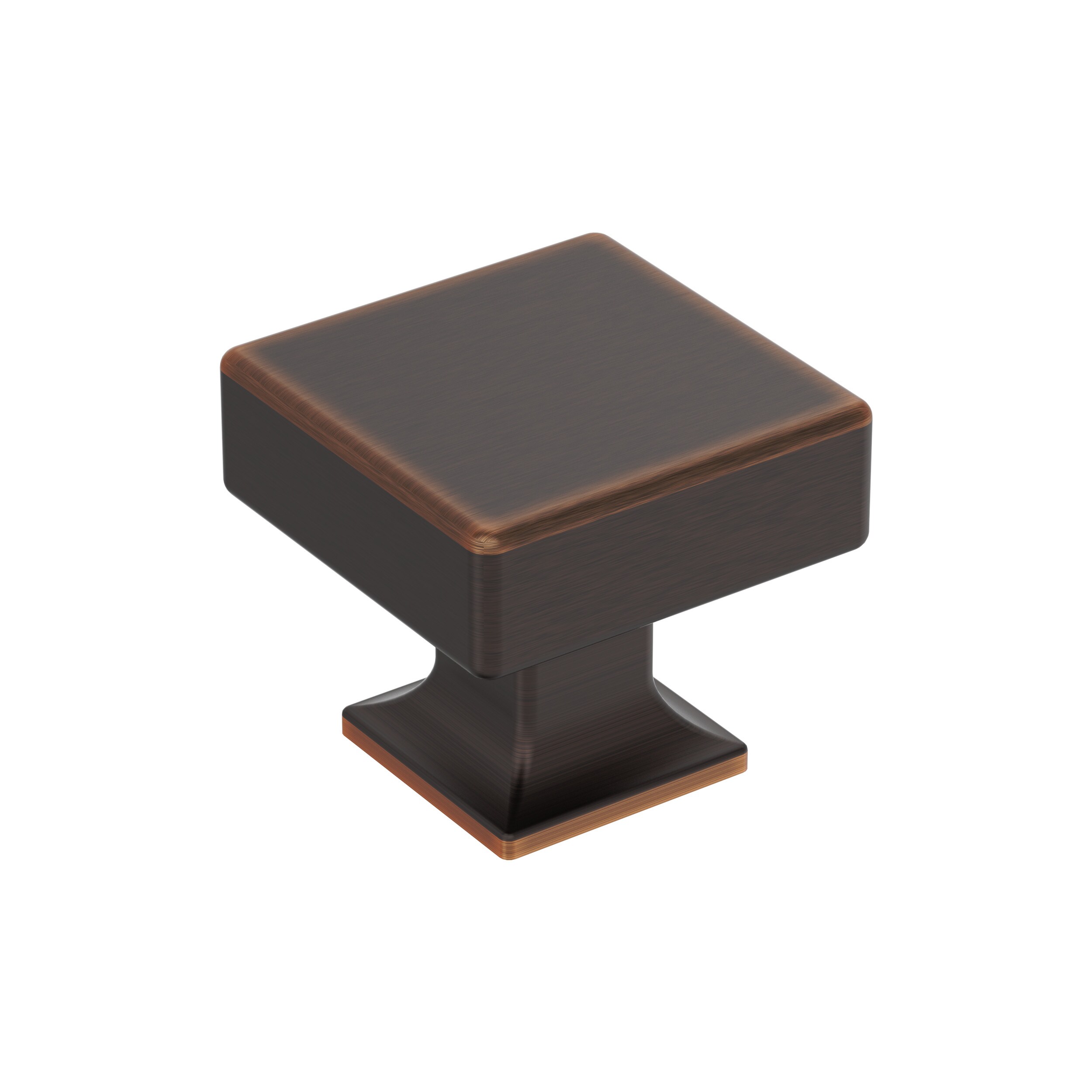 Amerock BP37440ORB Lintel 1-1/4-in Oil-Rubbed Bronze Square Transitional Cabinet Knob