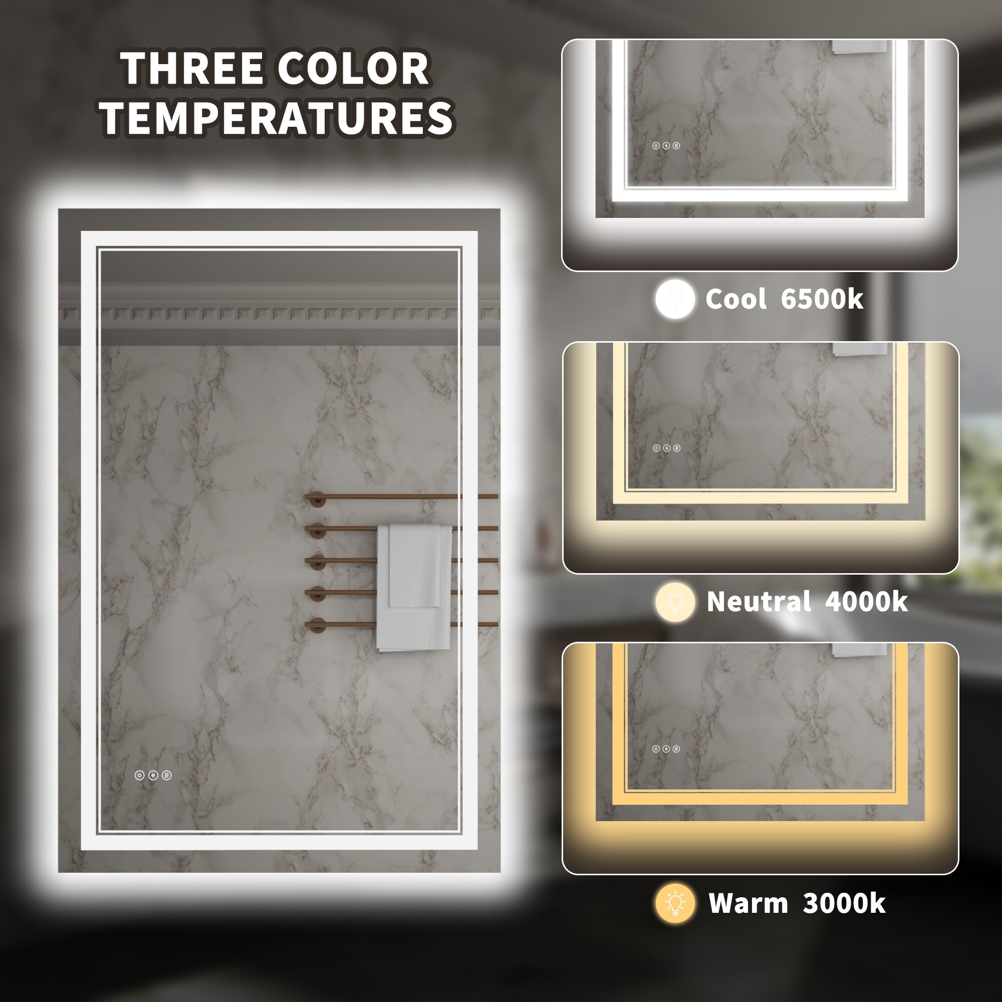 ExBrite TFBM3648 Framed-Bath-Mirrors - View #4