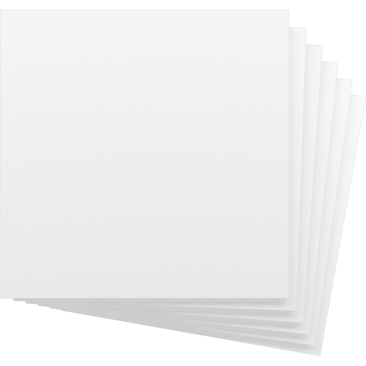 Ekena Millwork HBP08X08X625BUN 7-3/4-in x 7-3/4-in Smooth White PVC Wall Panel ( 6 -Pack, Covers 0.42-sq ft )
